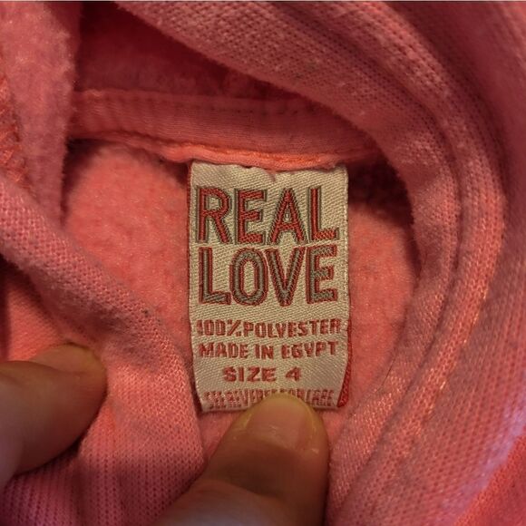 Real Love hot pink hoodie - Picture 2 of 3